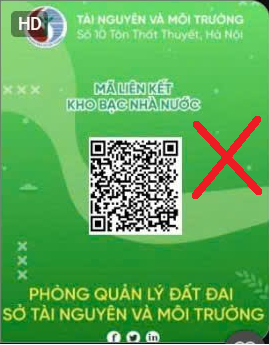 Mẫu mã QR lừa đảo Tài nguyên và Môi trường